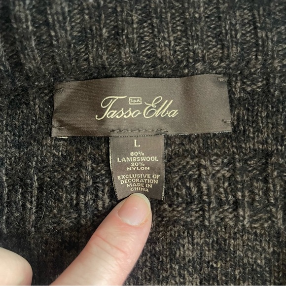 Tasso Elba Men’s Lambswool Blend Zip-up Sweater - Picture 5 of 8